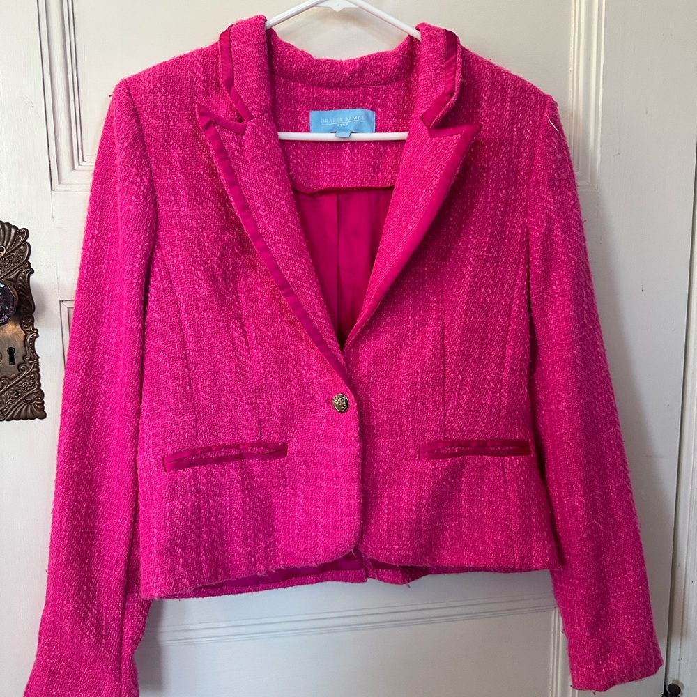 Draper James Vibrant Pink Blazer
